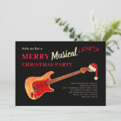 Rock and Roll Vrolijk kerstfeest Kaart (Staand voorkant)