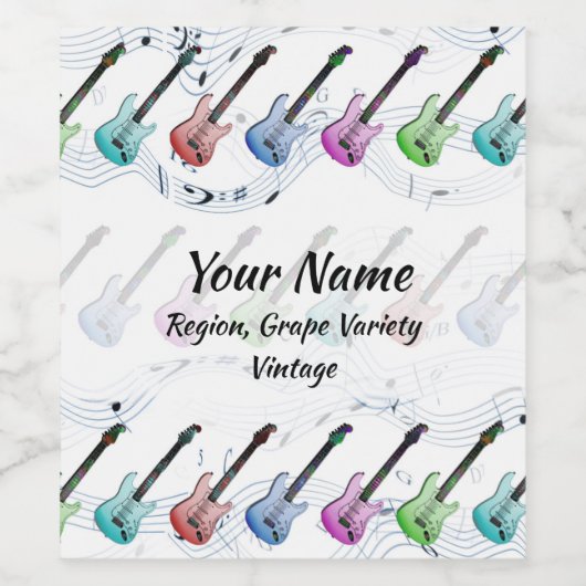 Rock and Roll Wine Wijn Etiket (Enkel label)