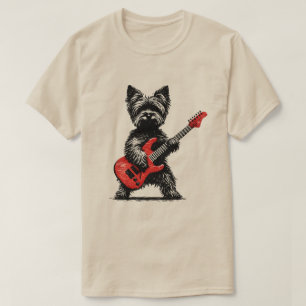Rock and Roll Yorkshire Terrier Hond T-shirt