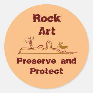 Rock Art Behoud en bescherm Stickers