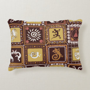 Rock Art Imitatie: Patroon. Accent Kussen