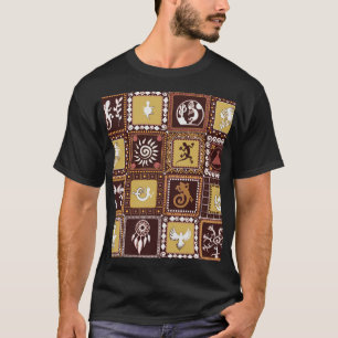 Rock Art Imitatie:  Patroon. T-shirt