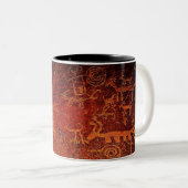 Rock Art Large Coffee Mok (Voorkant rechts)