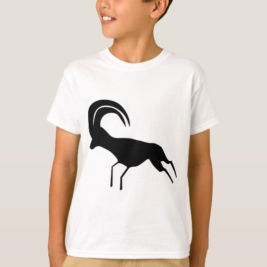 Rock Art Saharan Antelope T-shirt (Voorkant)