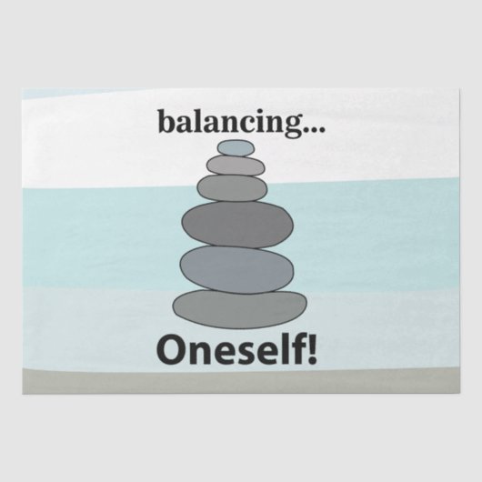 Rock Balancing Stone Balancing Tissuepapier (Voorkant)