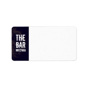 Rock Band Bar Mitzvah Adres Label
