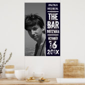 Rock Band Bar Mitzvah Photo Poster noir (Cuisine)