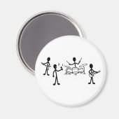 Rock Band Stick Figuur Magneet (Voorkant / Achterkant)