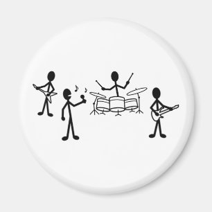 Rock Band Stick Figuur Magneet