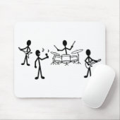 Rock Band Stick Figuur Muismat (Met muis)