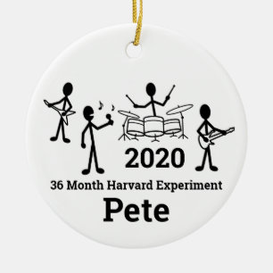 Rock Band Stick Figuur, personaliseren Keramisch Ornament