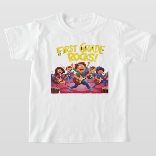 Rock Band Terug naar school T-shirt (Laagn)