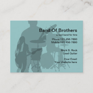 Rock Band Visitekaartjes