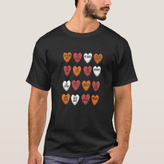 Rock Bands Hearts Snoep Valentijnsdag Fan Music L T-shirt
