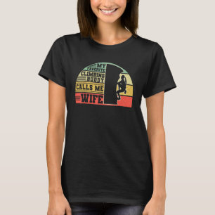 Rock-beklimmer Bouldering Mijn favoriete C T-shirt