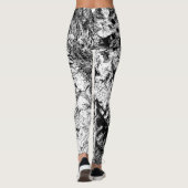 Rock Black en White Leggings (Achterkant)