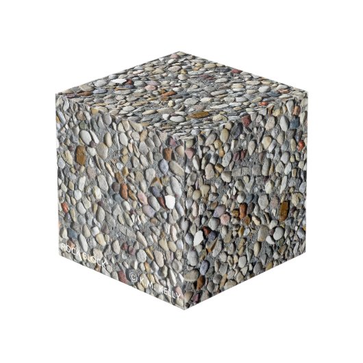 ROCK BLOCK - Art Cube Kubus (Voorkant hoekig)