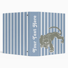 Rock Blue Safari Stripe met Leopard 1 1/2" Multomap