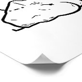 Rock Bottom Funny Geology Pun Poster (Hoek)