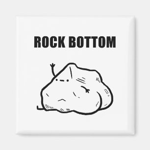 Rock Bottom Grappige Geologie Pun Magnet Magneet