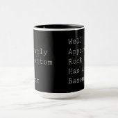 Rock Bottom heeft een kelder op zwart Mok (Midden)