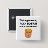 Rock Bottom Vierkante Button 5,1 Cm (Voorkant /achterkant)