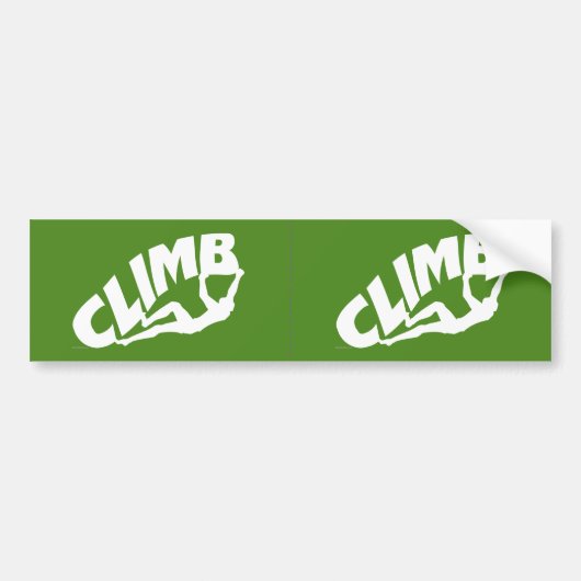 Rock Bouldering Bumpersticker (Voorkant)