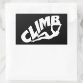 Rock Bouldering Rechthoekige Sticker (Tas)