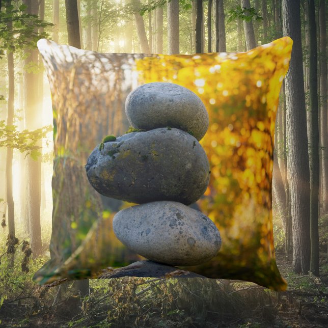 Rock Cairn Zen Jeu Oreiller (Créateur téléchargé)
