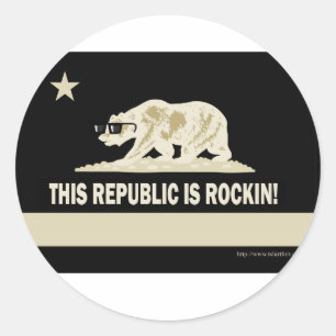 Rock California Ronde Sticker