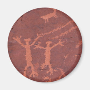 Rock-carvings in de vallei van het brandnatuurpark magneet