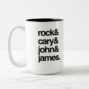 Rock Cary John en James Tweekleurige Koffiemok