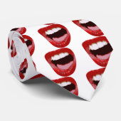 Rock Chick Lips Stropdas (Opgerold)