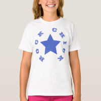 ROCK CHICK | Navy Blue Star Girls T-Shirt