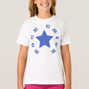 ROCK CHICK   Navy Blue Star Girls T-Shirt
