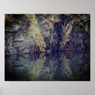 Rock Cliff Wall reflecties in het 2e deel Poster
