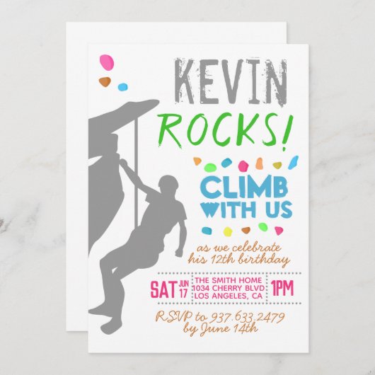 Rock Climate Kaart (Voorkant / Achterkant)