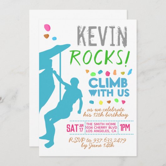 Rock Climate Kaart (Voorkant / Achterkant)