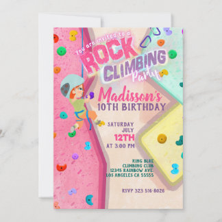Rock Climate Party Invitation Kaart