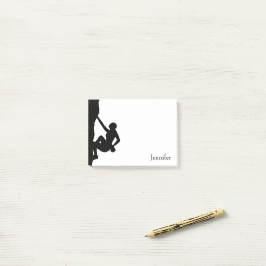 Rock Climate Silhouette Post-it® Notes (Op bureau)