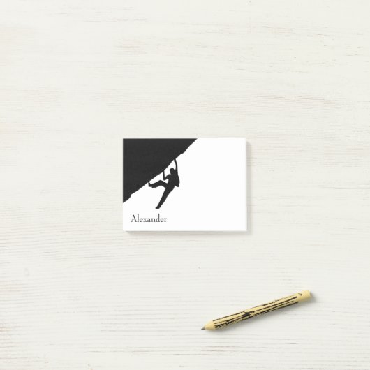 Rock Climate Silhouette Post-it® Notes (Op bureau)