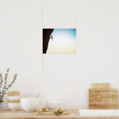 Rock Climate Silhouette Sun Flare Poster (Keuken)