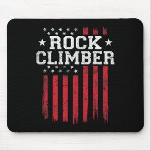 Rock Climber Amerikaanse vlag USA Patriot C Muismat