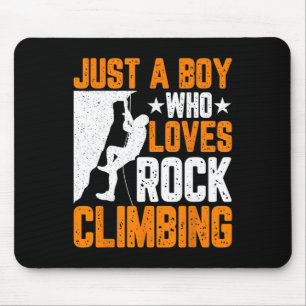 Rock Climber Boys - Grappig gewoon een jongen die Muismat
