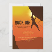 Rock Climber uitnodiging (Voorkant)