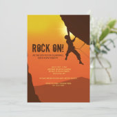 Rock Climber uitnodiging (Staand voorkant)