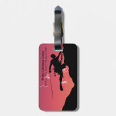 Rock Climbing Bagagelabel (Achterkant verticaal)