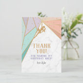 Rock Climbing Bedankkaart (Staand voorkant)