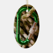 Rock Climbing , Carabiner, Rope, Summit Cross Keramisch Ornament (Rechts)
