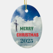 Rock Climbing , Carabiner, Rope, Summit Cross Keramisch Ornament (Achterkant)